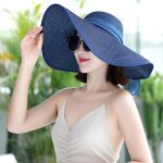 Esrt-069 Beach Cap Caps Panama Wide Brim Infant Hats for Women Summer Sun Visor China Straw Hat Ribbon Custom Upf 50 - Image 7