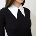 Cotton Big Point Collar White Decoration Fashion Collar