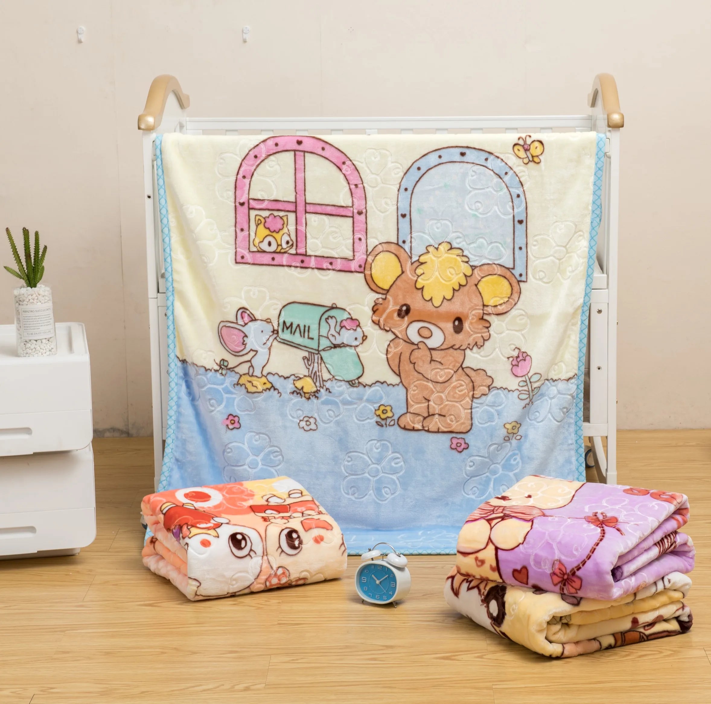Hf436680528934a40bf3f8c6dbe028eecb Super Soft Raschel Blanket Fleece Blanket , Soft Thick Fleece Blanket - Image 1