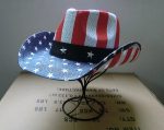 Men Paper Straw Cowboy Hat USA American Flag Painting Shapable Brim Sombreros Texas Western Cowboy Straw Hat - Image 21