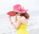Wholesale Fashion Summer Beach Sun Straw Hat for Women,  Beautiful Style Seaside Big Brim Woven Stars Ornament Paper Straw H - Image 14