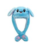 LED Light 3D Embroidered Rabbit Ears Winter Hat Waterproof Plush Airbag Magnet Cap with Soft Fruit Bows Pattern Woven Beanies - Image 8