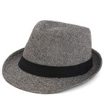 Enanth59 Cotton Short Brim Trilby Fedora Hat Men Women Classic Wool Felt Hat - Image 12
