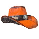 High Quality American Western Cowboy Hat Natural Straw Handmade Embroidery Brim Straw Hats Cowgirl Hats for Cattleman - Image 4