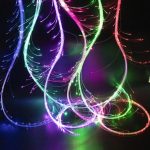 OEM  Rave Whip Glowing  Fiber Optic Dance Whip RGB Color Whip for  for Holiday - Image 3