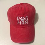 011364 Women's Embroidered Adjustable Denim Baseball Cap Tail Hat Dog Mom - Image 21