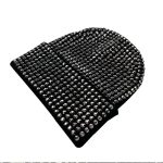 Global Shipping Knitted Warm Acrylic High Quality Cap Crystal Diamond Shine Rhinestone Beanie Fashion Winter Hat for Women - Image 12