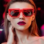LU-1555   Creative Led Light up Glasses for Festival Party Supplies Luminous El Wire Glowing Eyewear Glasses - Image 3