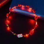 Party Crown Flower Led Light up Hair Hairband Garlands Women Halloween Christmas Glowing Wreath Headband - Image 10
