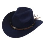 2025 Free Sample Shinehats Luxury Chapeau Femme Western Wide Brim Hat Fedora Wholesale Cowboy Felt Custom Logo Cowboy Hats - Image 67