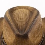 New Arrive Retro Hardtop Western Travel Panama Big Cowboy  Brim Hat with Floral Embroidery Hat for Unisex Beach Outdoor Sunshade - Image 2