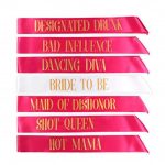 12 Pcs Bachelorette Party Sashes- Bride to Be Sash and Bride Tribe Sashes Black - Image 4