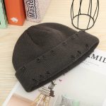 Trendy Circular Pin Hip Hop Autumn/Winter Couple Personalized Fashionable Piercing Men's and Women's Knitted Hat - Image 8