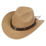 2025 Free Sample Shinehats Luxury Chapeau Femme Western Wide Brim Hat Fedora Wholesale Cowboy Felt Custom Logo Cowboy Hats - Image 51