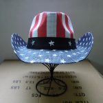 Men Paper Straw Cowboy Hat USA American Flag Painting Shapable Brim Sombreros Texas Western Cowboy Straw Hat Men - Image 4